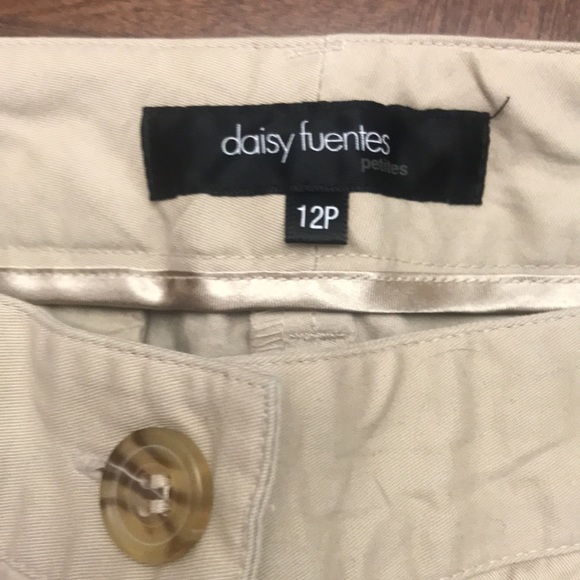 Daisy Fuentes women’s khaki pants. Size 12P. - Picture 2 of 8